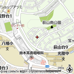 愛知県瀬戸市萩山台9丁目26周辺の地図