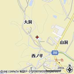 愛知県豊田市北一色町大洞75周辺の地図