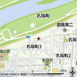 愛知県名古屋市西区名塚町3丁目93周辺の地図