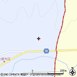 京都府南丹市日吉町佐々江大田谷周辺の地図