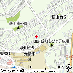愛知県瀬戸市萩山台9丁目192周辺の地図