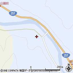 愛知県豊田市稲武町六郎木周辺の地図