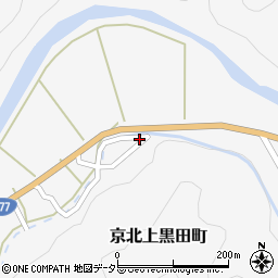 京都府京都市右京区京北上黒田町上農81周辺の地図