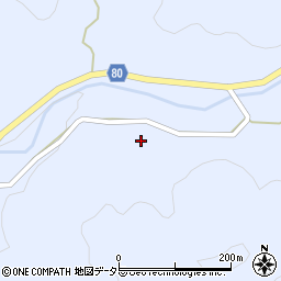 愛知県豊田市稲武町ナカ田周辺の地図