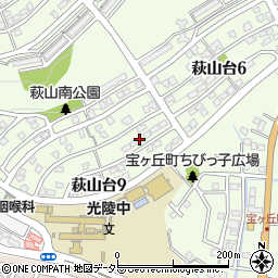 愛知県瀬戸市萩山台9丁目193周辺の地図