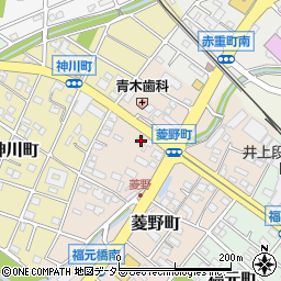 愛知県瀬戸市菱野町73周辺の地図