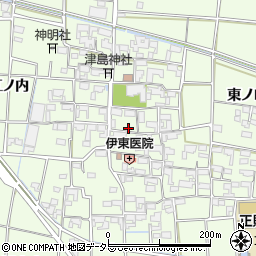 愛知県あま市二ツ寺屋敷周辺の地図