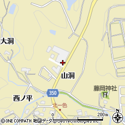 愛知県豊田市北一色町山洞周辺の地図