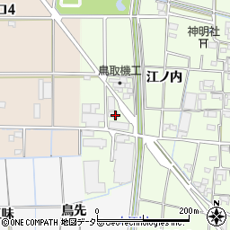 愛知県あま市二ツ寺小畑周辺の地図