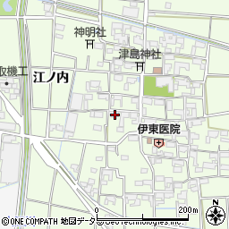 愛知県あま市二ツ寺屋敷100周辺の地図