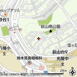 愛知県瀬戸市萩山台9丁目22周辺の地図