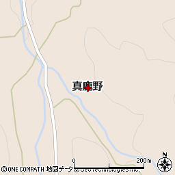 鳥取県八頭郡智頭町真鹿野周辺の地図
