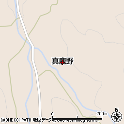 鳥取県智頭町（八頭郡）真鹿野周辺の地図