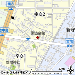 名古屋市瀬古会館周辺の地図