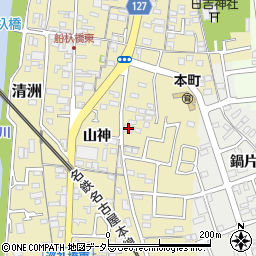 愛知県清須市清洲2196周辺の地図