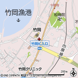 富津警察署　竹岡駐在所周辺の地図
