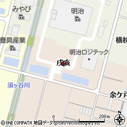 愛知県稲沢市平和町東城戌亥周辺の地図