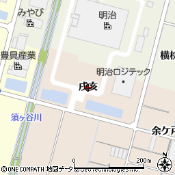 愛知県稲沢市平和町東城（戌亥）周辺の地図
