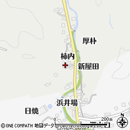 愛知県豊田市上渡合町柿内38-1周辺の地図
