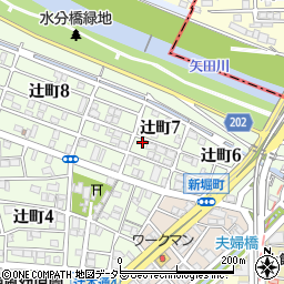 愛知県名古屋市北区辻町7丁目15周辺の地図