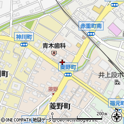 愛知県瀬戸市菱野町45周辺の地図