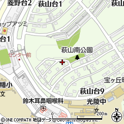 愛知県瀬戸市萩山台9丁目18周辺の地図