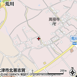 滋賀県大津市荒川465-1周辺の地図