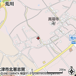 滋賀県大津市荒川465周辺の地図