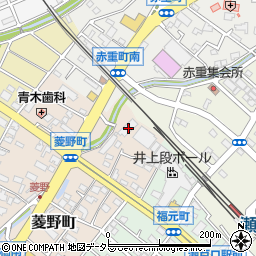 愛知県瀬戸市菱野町176周辺の地図