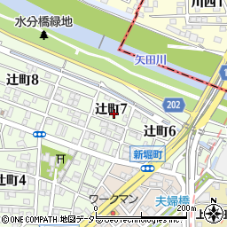 愛知県名古屋市北区辻町7丁目41周辺の地図