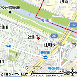 愛知県名古屋市北区辻町7丁目43周辺の地図