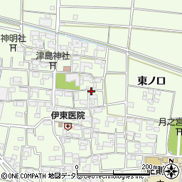 愛知県あま市二ツ寺屋敷76周辺の地図