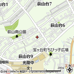 愛知県瀬戸市萩山台9丁目150周辺の地図