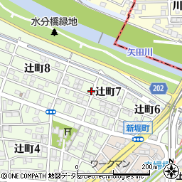 愛知県名古屋市北区辻町7丁目36周辺の地図