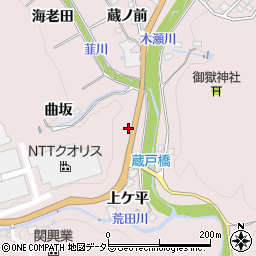 愛知県豊田市木瀬町上ケ平周辺の地図
