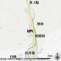 愛知県豊田市上渡合町柿内34周辺の地図