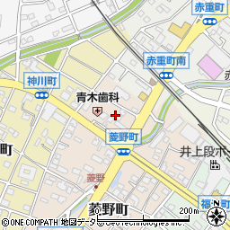 愛知県瀬戸市菱野町34周辺の地図