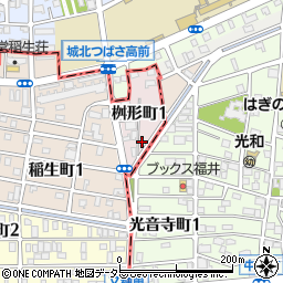 愛知県名古屋市西区桝形町1丁目10周辺の地図