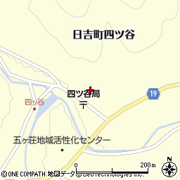 京都府南丹市日吉町四ツ谷（堂中）周辺の地図