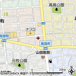 愛知県名古屋市守山区森宮町232-2周辺の地図