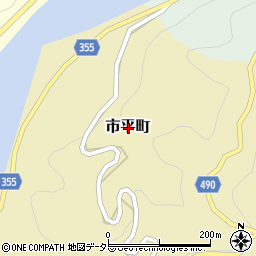 愛知県豊田市市平町周辺の地図