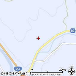 愛知県豊田市稲武町チウソ周辺の地図