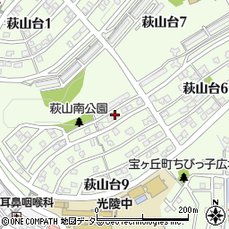 愛知県瀬戸市萩山台9丁目51周辺の地図