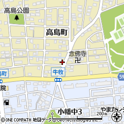 愛知県名古屋市守山区高島町232周辺の地図