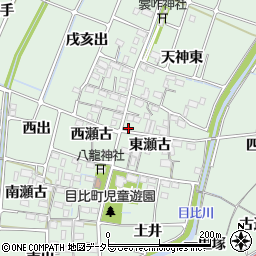 愛知県稲沢市目比町周辺の地図