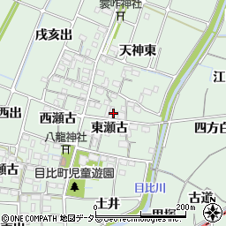 愛知県稲沢市目比町東瀬古周辺の地図