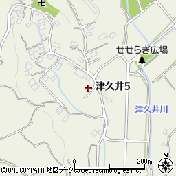神奈川県横須賀市津久井5丁目周辺の地図