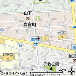 愛知県名古屋市守山区森宮町191周辺の地図