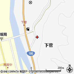 鳥取県日野郡日野町下菅331周辺の地図