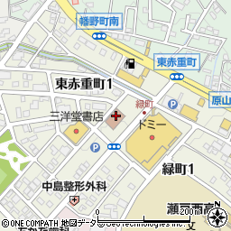 瀬戸市役所　新郷地域交流センター周辺の地図